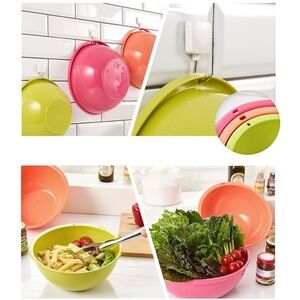 Multi Mixing Bowl Large, Pink / Medium, Orange / Small, Green 3Set Made in Korea